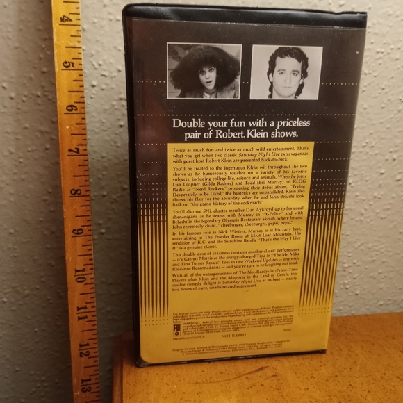 Saturday Night Live Robert Klein VHS - Picture 3 of 4